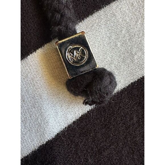 Michael Kors Womens long sleeve hood cardigan black white Small viscose stretch‎ - Picture 13 of 14